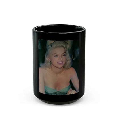 Diana Dors #189 (Vintage Female Icon) Black Coffee Mug 15oz - Go Mug Yourself