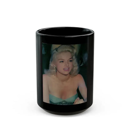 Diana Dors #189 (Vintage Female Icon) Black Coffee Mug 15oz - Go Mug Yourself