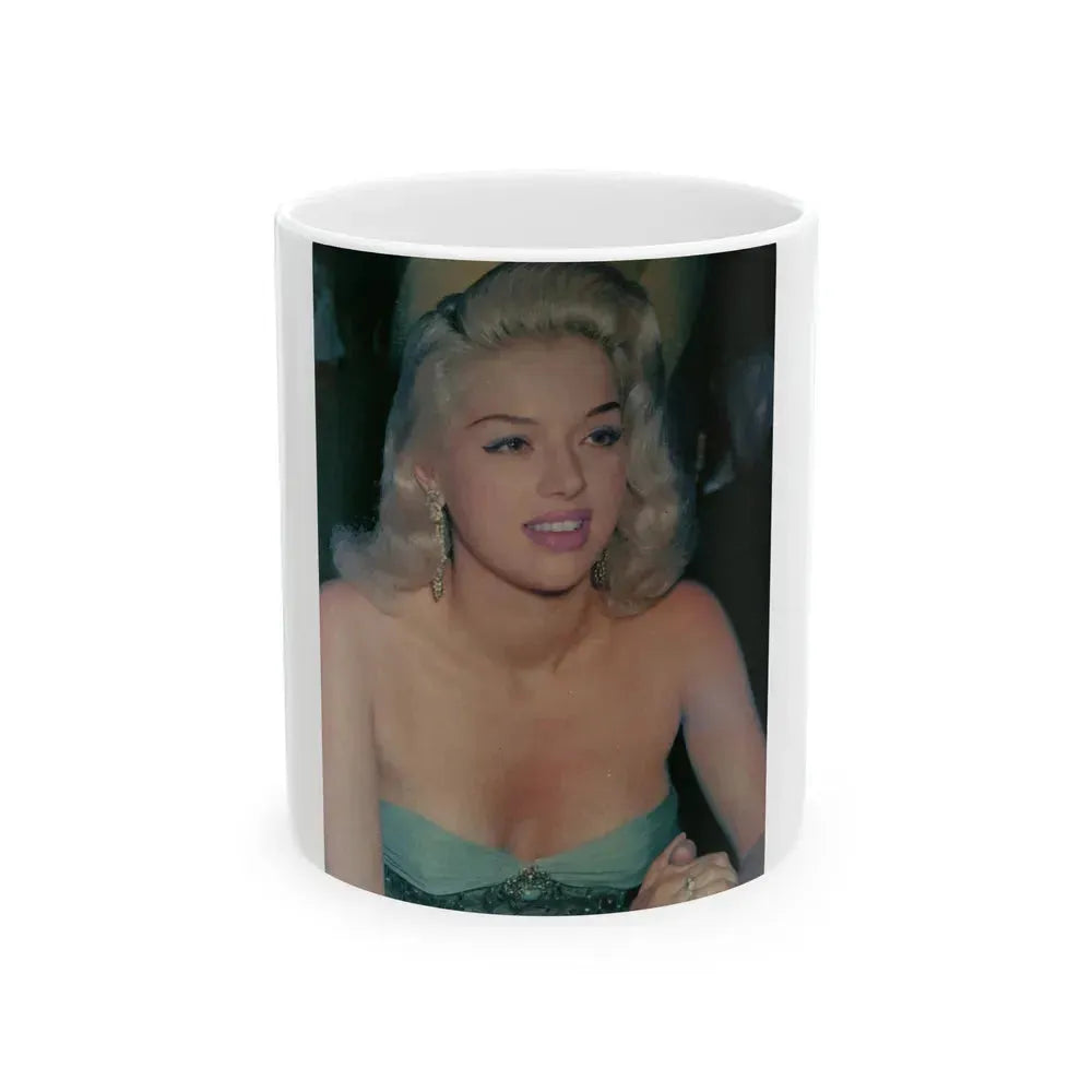 Diana Dors #189 (Vintage Female Icon) White Coffee Mug 11oz - Go Mug Yourself