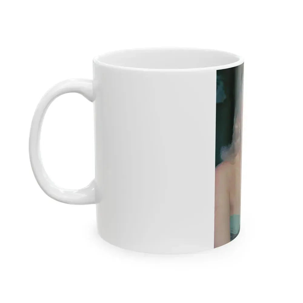 Diana Dors #189 (Vintage Female Icon) White Coffee Mug - Go Mug Yourself
