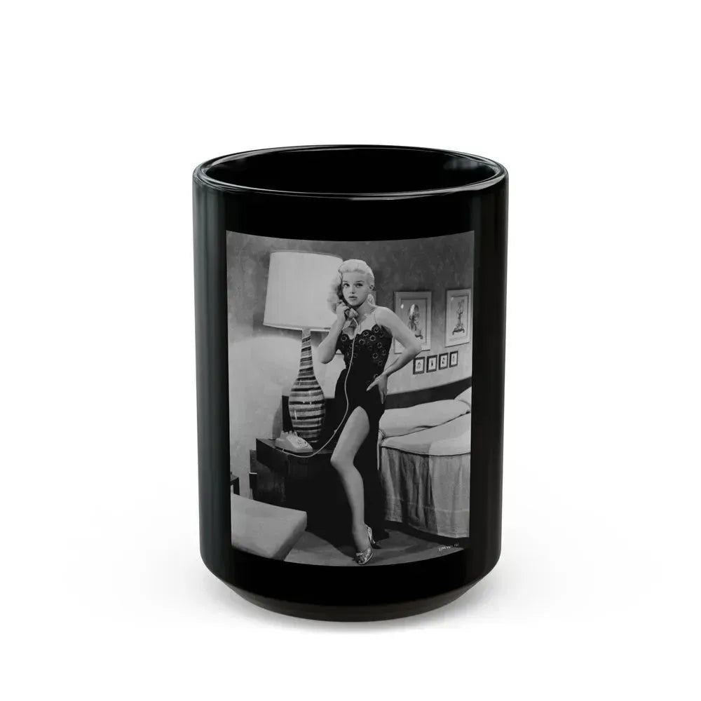 Diana Dors #191 (Vintage Female Icon) Black Coffee Mug 15oz - Go Mug Yourself
