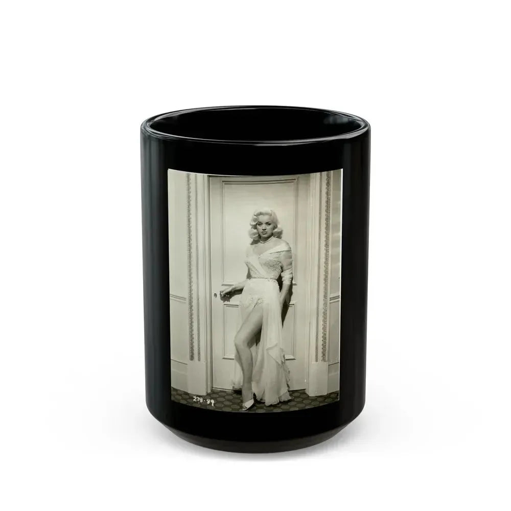 Diana Dors #192 (Vintage Female Icon) Black Coffee Mug 15oz - Go Mug Yourself
