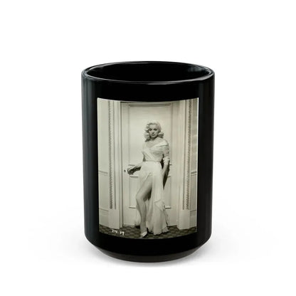 Diana Dors #192 (Vintage Female Icon) Black Coffee Mug 15oz - Go Mug Yourself