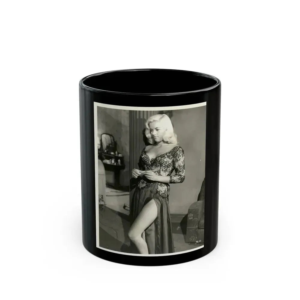 Diana Dors #193 (Vintage Female Icon) Black Coffee Mug 11oz - Go Mug Yourself