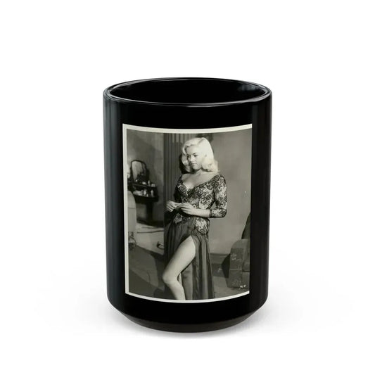Diana Dors #193 (Vintage Female Icon) Black Coffee Mug 15oz - Go Mug Yourself