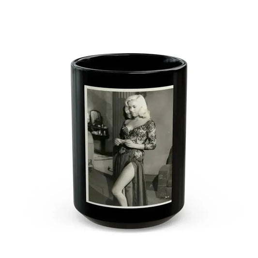 Diana Dors #193 (Vintage Female Icon) Black Coffee Mug 15oz - Go Mug Yourself