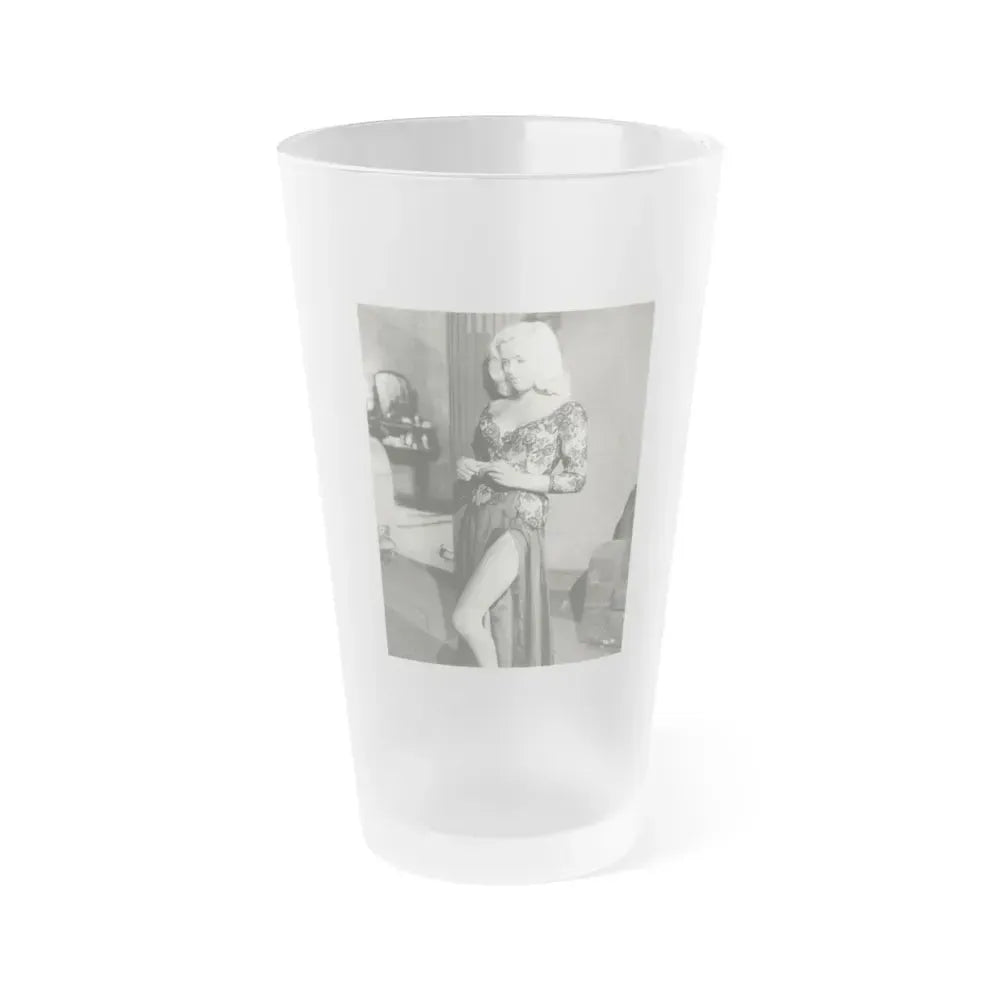 Diana Dors #193 (Vintage Female Icon) Frosted Pint Glass 16oz 16oz Frosted - Go Mug Yourself