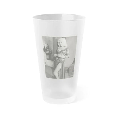 Diana Dors #193 (Vintage Female Icon) Frosted Pint Glass 16oz 16oz Frosted - Go Mug Yourself