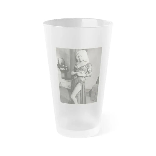 Diana Dors #193 (Vintage Female Icon) Frosted Pint Glass 16oz 16oz Frosted - Go Mug Yourself