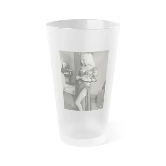 Diana Dors #193 (Vintage Female Icon) Frosted Pint Glass 16oz 16oz Frosted - Go Mug Yourself