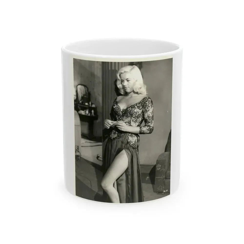 Diana Dors #193 (Vintage Female Icon) White Coffee Mug 11oz - Go Mug Yourself