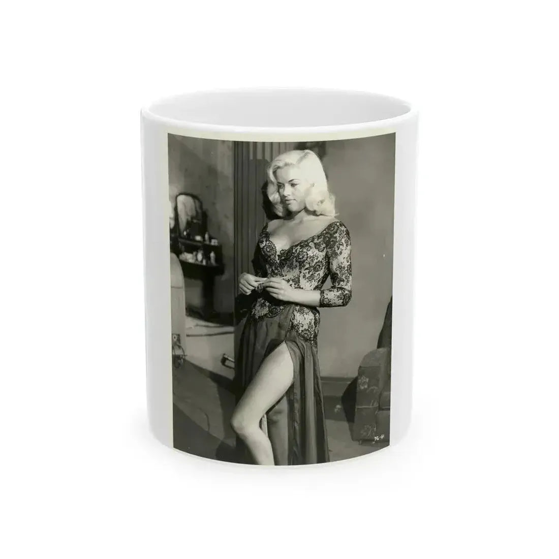 Diana Dors #193 (Vintage Female Icon) White Coffee Mug 11oz - Go Mug Yourself