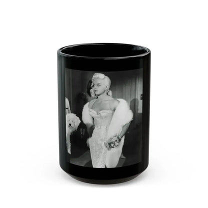 Diana Dors #194 (Vintage Female Icon) Black Coffee Mug 15oz - Go Mug Yourself