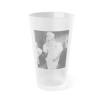 Diana Dors #194 (Vintage Female Icon) Frosted Pint Glass 16oz 16oz Frosted - Go Mug Yourself