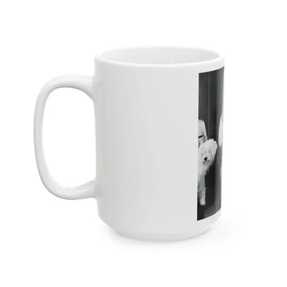Diana Dors #194 (Vintage Female Icon) White Coffee Mug - Go Mug Yourself