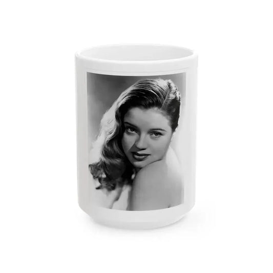 Diana Dors #195 (Vintage Female Icon) White Coffee Mug 15oz - Go Mug Yourself