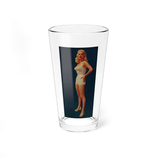Diana Dors #214 - Vintage Color 5.25x10 Pin-Up Photo from Pin-Up or Movie Star Magazine Circa 1950's (Vintage Female Icon) Pint Glass 16oz 16oz - Go Mug Yourself