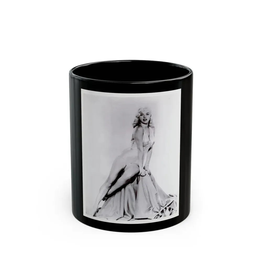 Diana Dors #215 - 8x10 HQ 50's era Re-Print (Vintage Female Icon) Black Coffee Mug 11oz - Go Mug Yourself