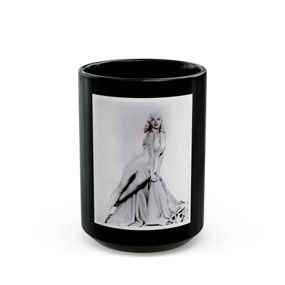 Diana Dors #215 - 8x10 HQ 50's era Re-Print (Vintage Female Icon) Black Coffee Mug 15oz - Go Mug Yourself