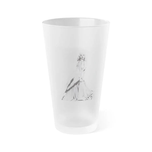 Diana Dors #215 - 8x10 HQ 50's era Re-Print (Vintage Female Icon) Frosted Pint Glass 16oz 16oz Frosted - Go Mug Yourself