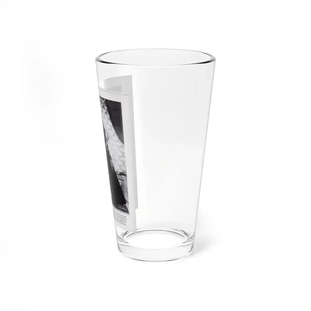 Diana Dors #221 - B&W Glamour Magazine Page Photo with, caption & brieg article on Diane (Vintage Female Icon) Pint Glass 16oz - Go Mug Yourself