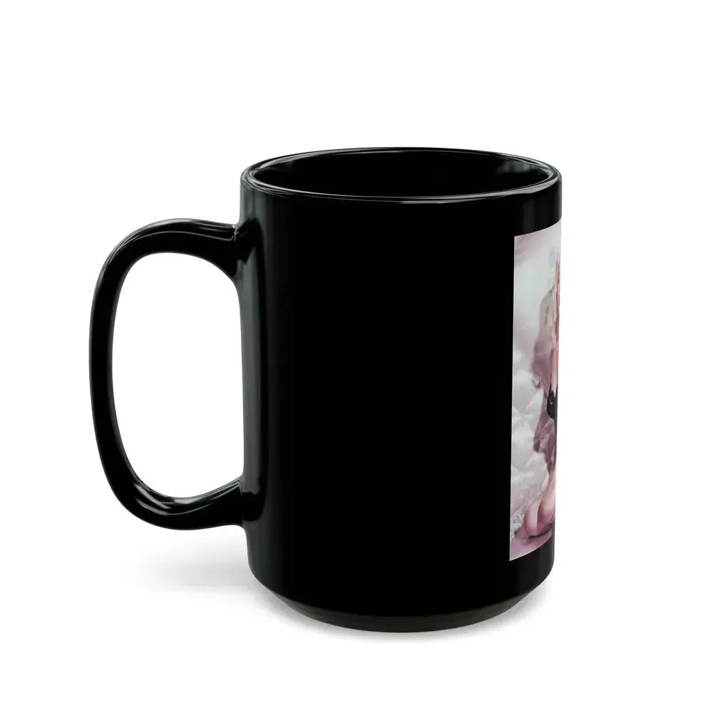 Diana Dors #25 1 (Vintage Female Icon) Black Coffee Mug - Go Mug Yourself