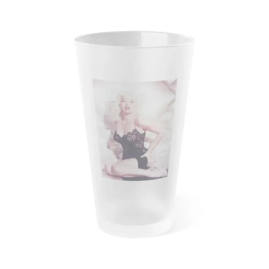Diana Dors #25 1 (Vintage Female Icon) Frosted Pint Glass 16oz 16oz Frosted - Go Mug Yourself