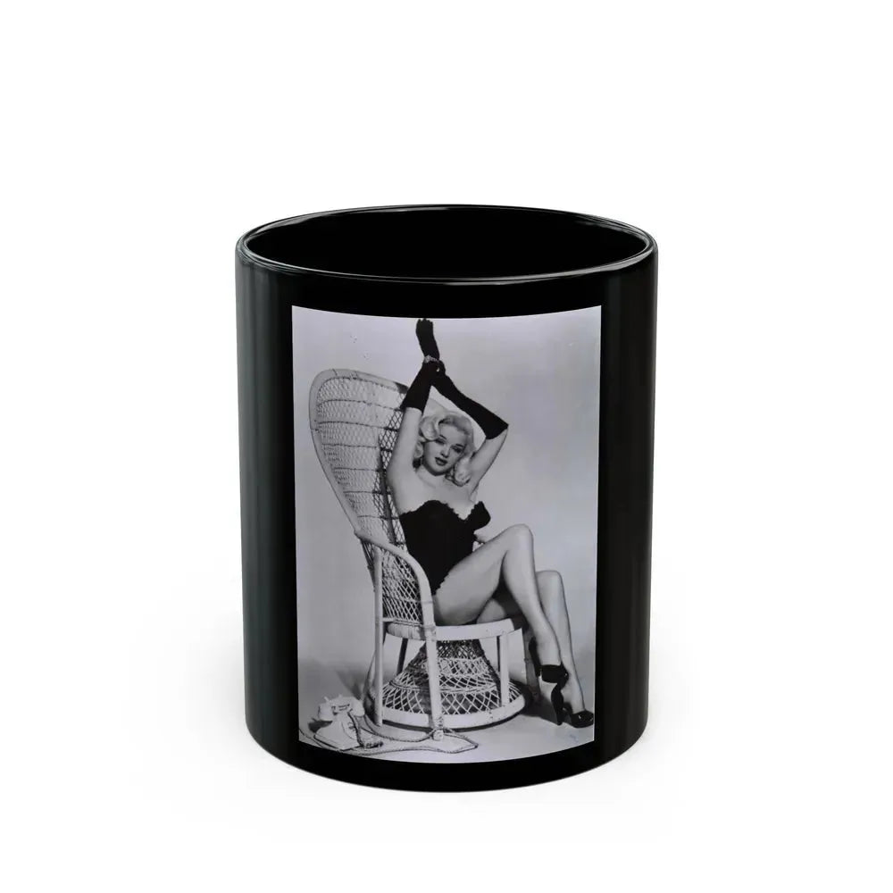 Diana Dors #27 (Vintage Female Icon) Black Coffee Mug 11oz - Go Mug Yourself