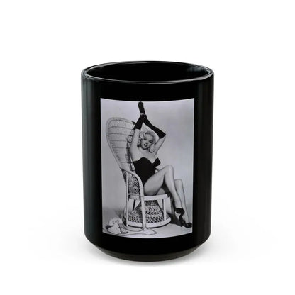 Diana Dors #27 (Vintage Female Icon) Black Coffee Mug 15oz - Go Mug Yourself