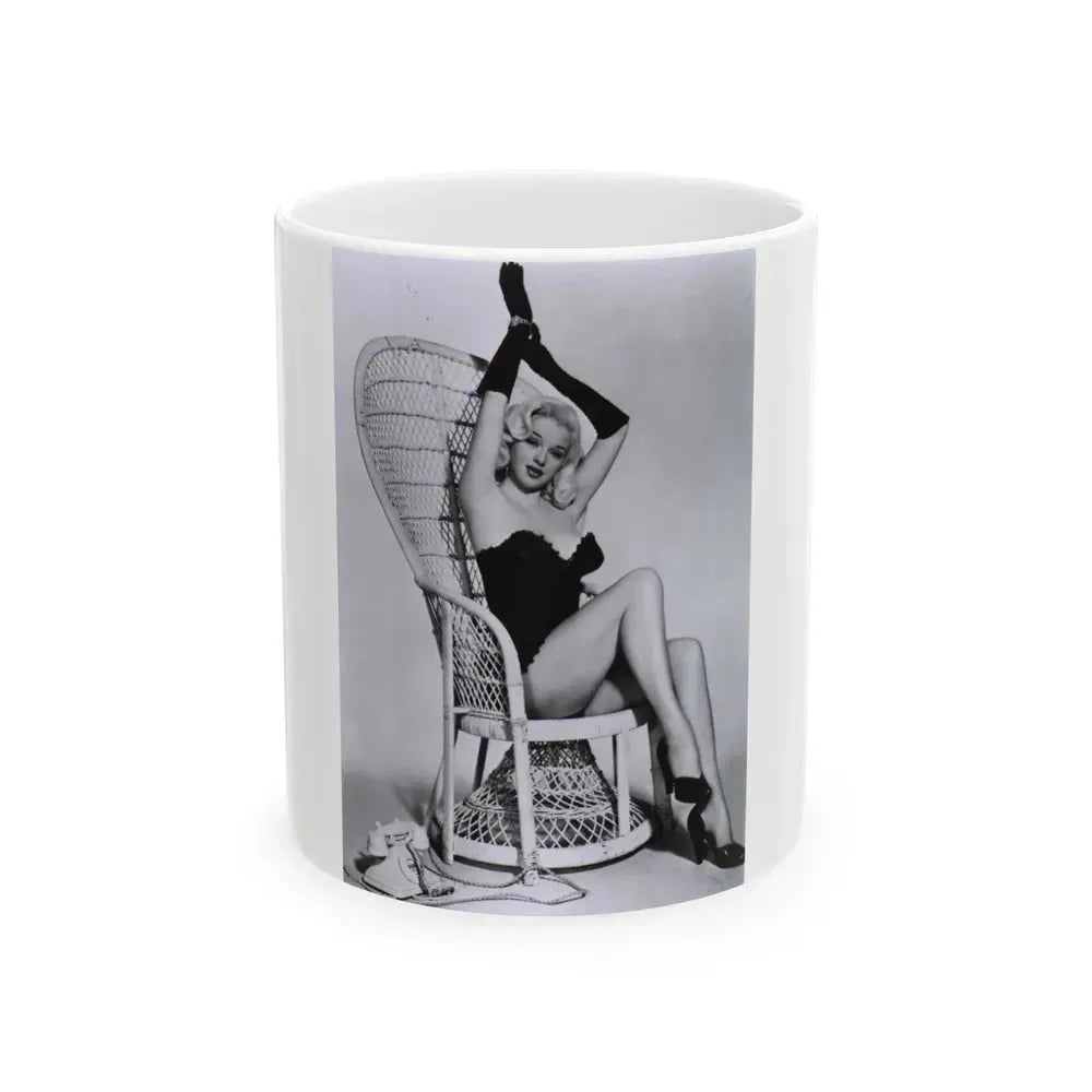 Diana Dors #27 (Vintage Female Icon) White Coffee Mug 11oz - Go Mug Yourself