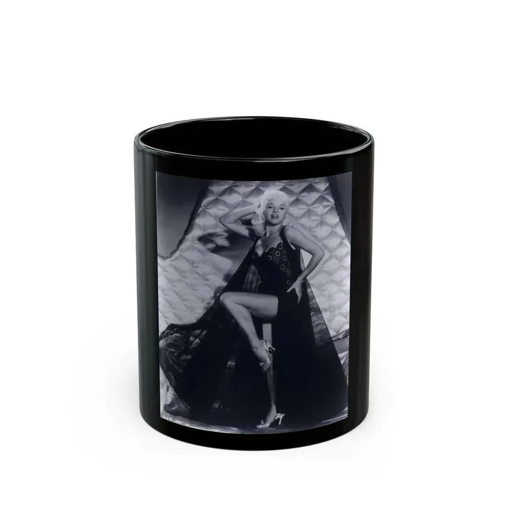 Diana Dors #29 (Vintage Female Icon) Black Coffee Mug 11oz - Go Mug Yourself
