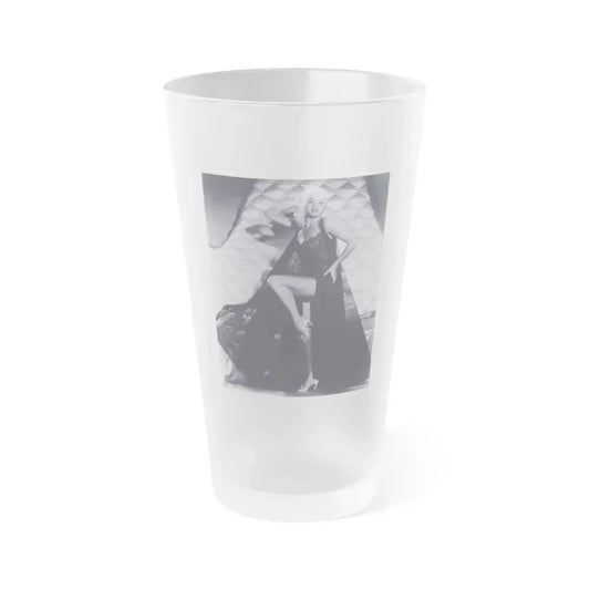 Diana Dors #29 (Vintage Female Icon) Frosted Pint Glass 16oz 16oz Frosted - Go Mug Yourself