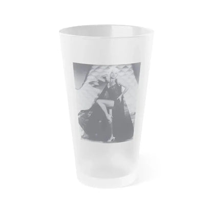 Diana Dors #29 (Vintage Female Icon) Frosted Pint Glass 16oz 16oz Frosted - Go Mug Yourself