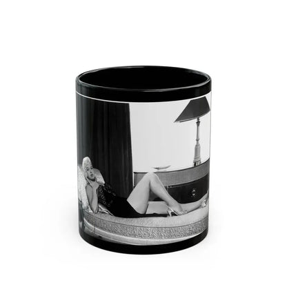 Diana Dors #30 (Vintage Female Icon) Black Coffee Mug 11oz - Go Mug Yourself