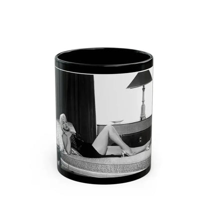 Diana Dors #30 (Vintage Female Icon) Black Coffee Mug 11oz - Go Mug Yourself