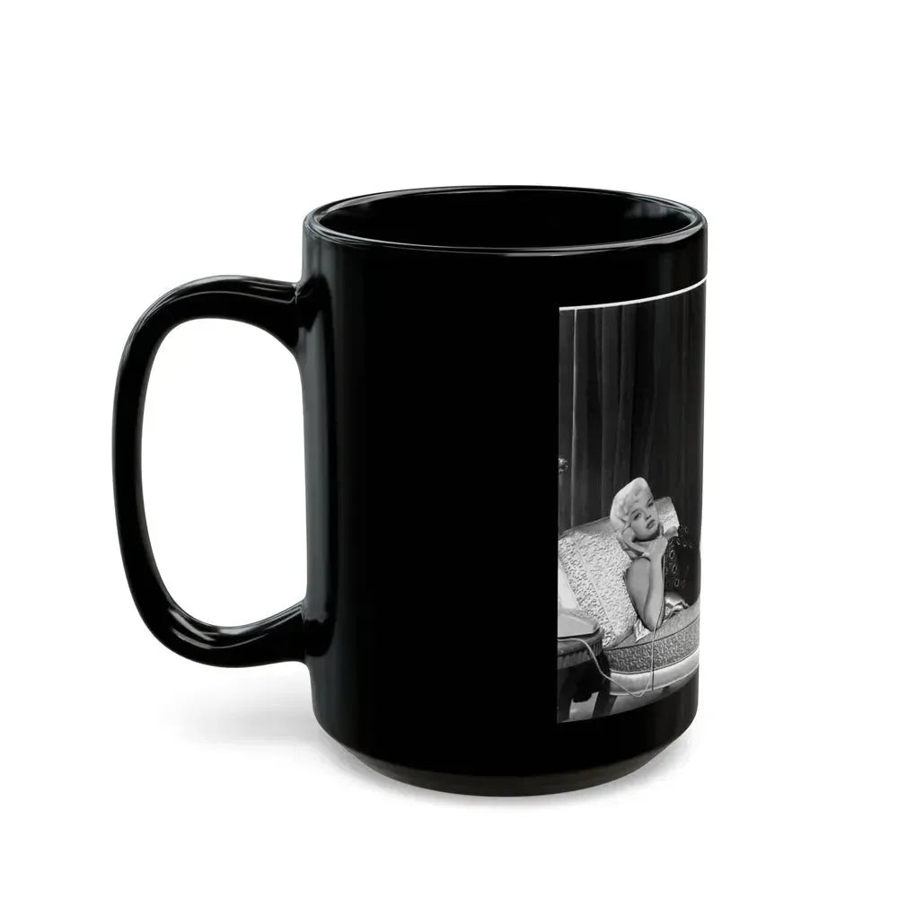 Diana Dors #30 (Vintage Female Icon) Black Coffee Mug - Go Mug Yourself