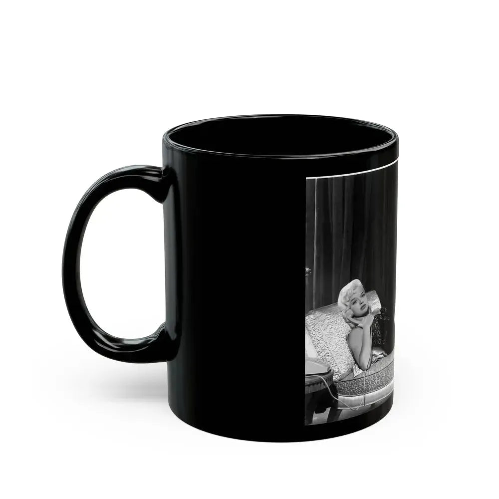 Diana Dors #30 (Vintage Female Icon) Black Coffee Mug - Go Mug Yourself