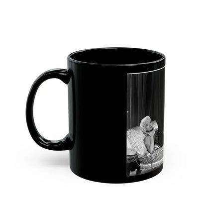 Diana Dors #30 (Vintage Female Icon) Black Coffee Mug - Go Mug Yourself