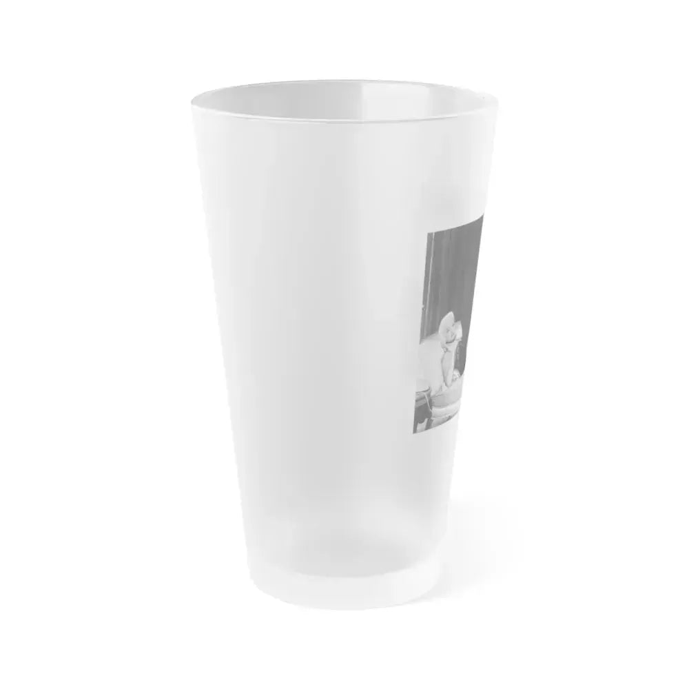 Diana Dors #30 (Vintage Female Icon) Frosted Pint Glass 16oz - Go Mug Yourself
