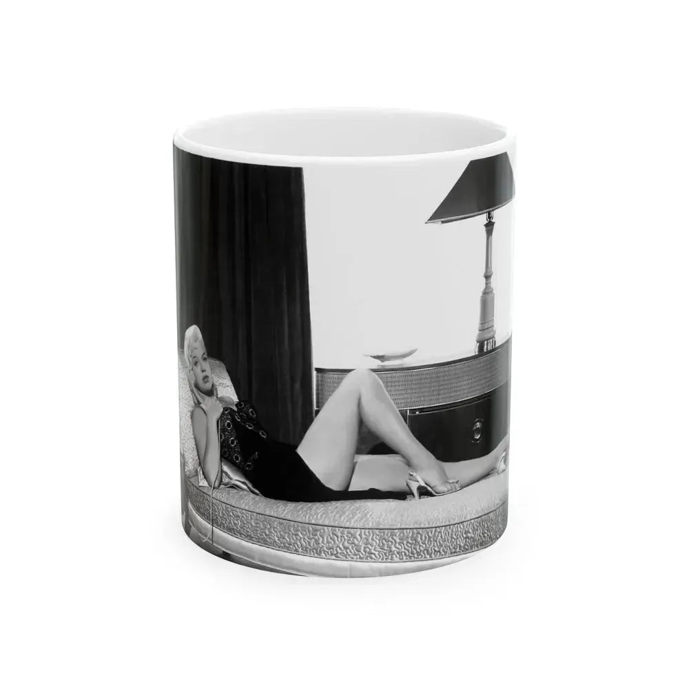 Diana Dors #30 (Vintage Female Icon) White Coffee Mug 11oz - Go Mug Yourself