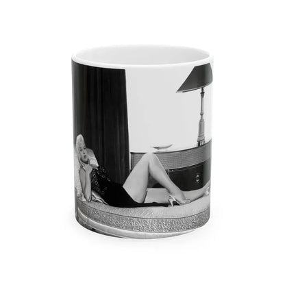 Diana Dors #30 (Vintage Female Icon) White Coffee Mug 11oz - Go Mug Yourself