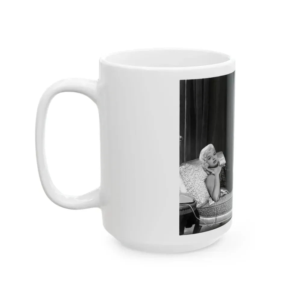 Diana Dors #30 (Vintage Female Icon) White Coffee Mug - Go Mug Yourself