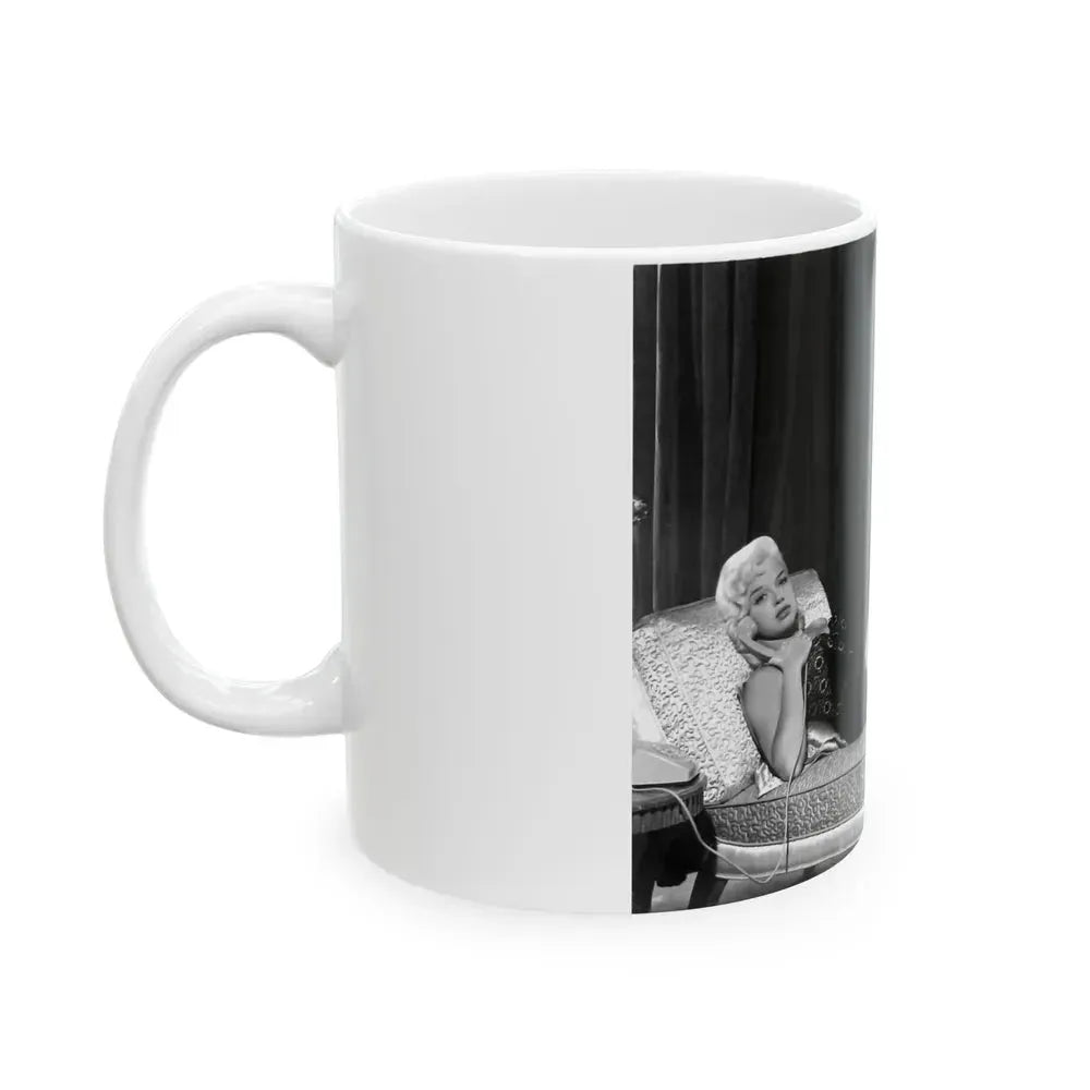 Diana Dors #30 (Vintage Female Icon) White Coffee Mug - Go Mug Yourself