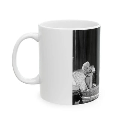 Diana Dors #30 (Vintage Female Icon) White Coffee Mug - Go Mug Yourself