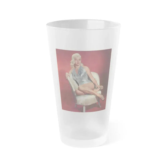 Diana Dors #39 (Vintage Female Icon) Frosted Pint Glass 16oz 16oz Frosted - Go Mug Yourself