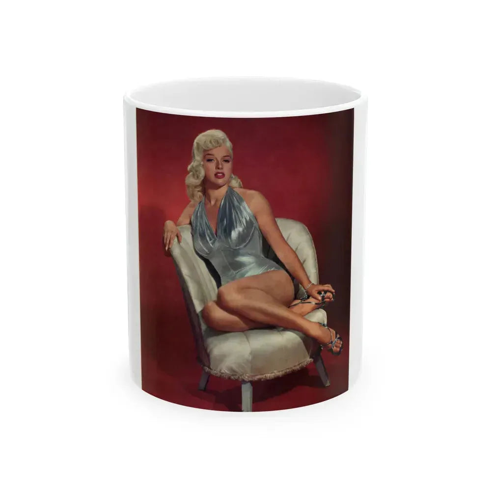 Diana Dors #39 (Vintage Female Icon) White Coffee Mug 11oz - Go Mug Yourself