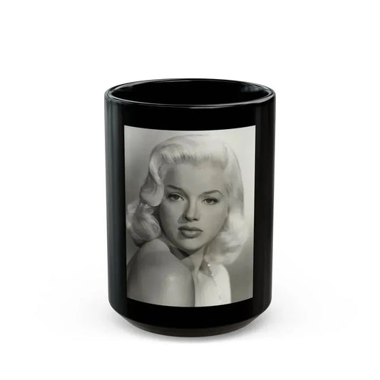 Diana Dors #43 (Vintage Female Icon) Black Coffee Mug 15oz - Go Mug Yourself