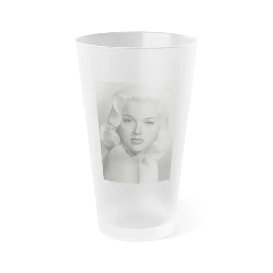 Diana Dors #43 (Vintage Female Icon) Frosted Pint Glass 16oz 16oz Frosted - Go Mug Yourself