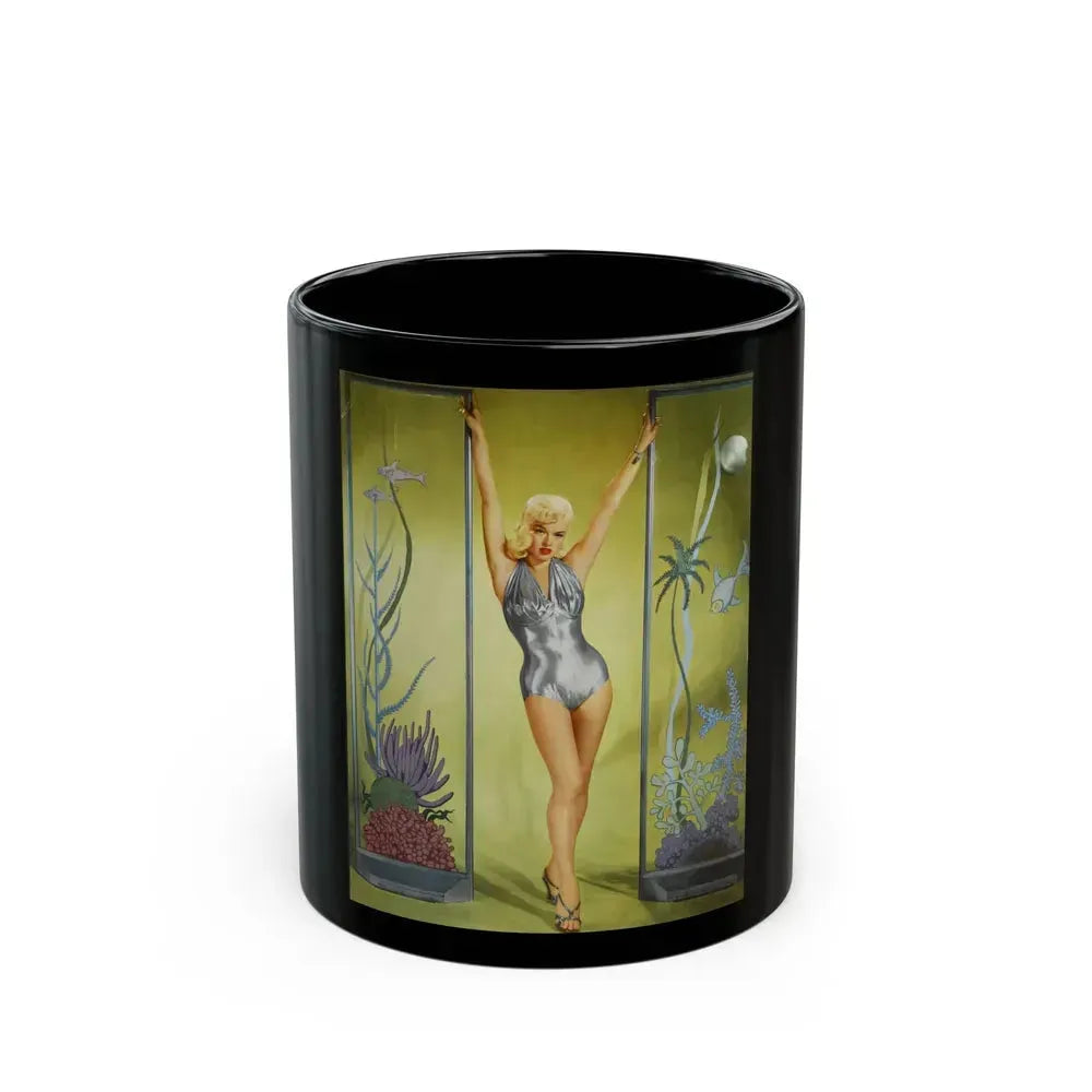 Diana Dors #45 (Vintage Female Icon) Black Coffee Mug 11oz - Go Mug Yourself