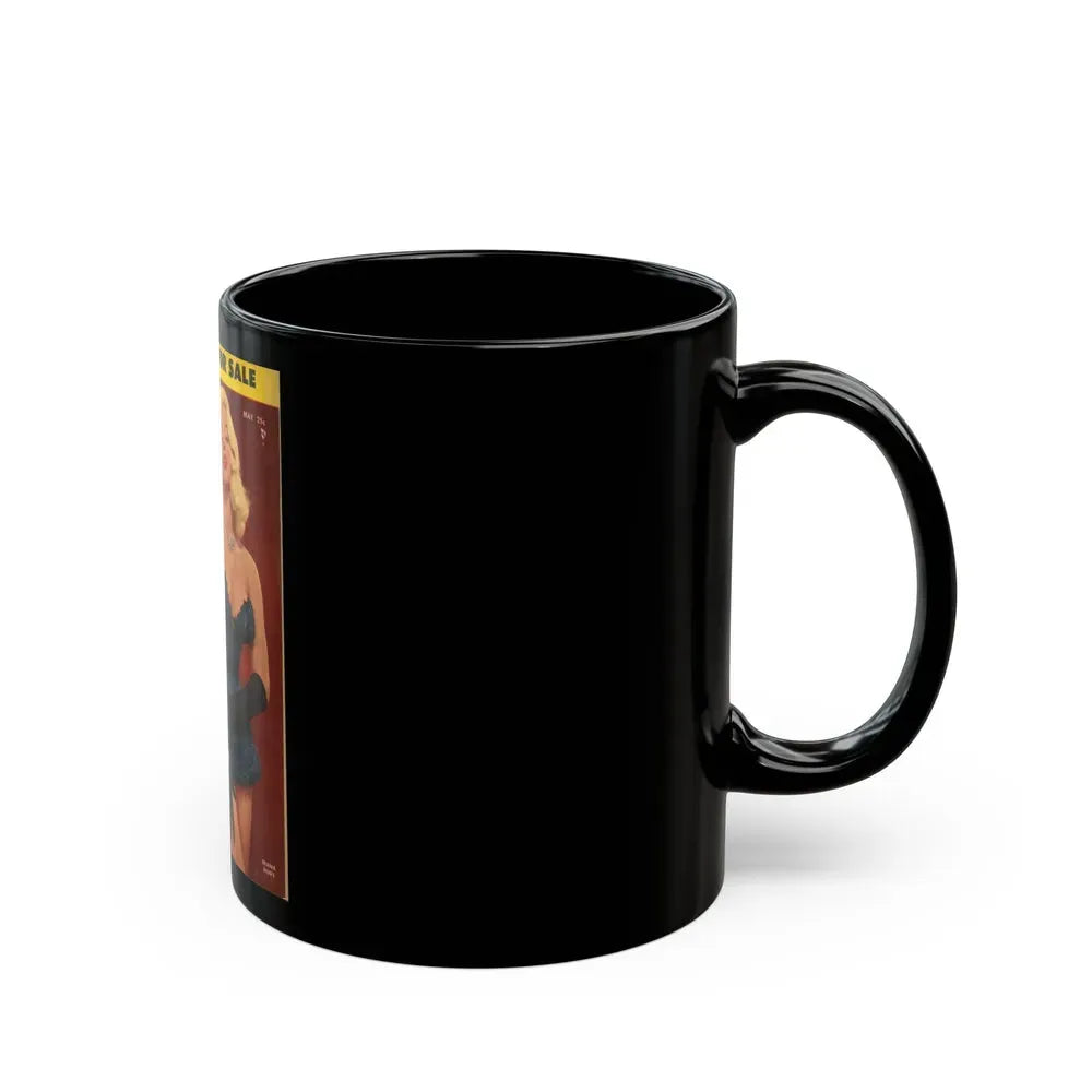 Diana Dors #90 - Mag. Cover (Vintage Female Icon) Black Coffee Mug - Go Mug Yourself